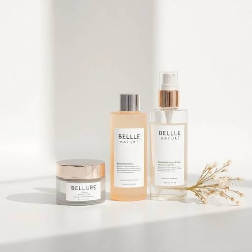 Photographies de produits pour la marque de cosmétiques naturels 'Belle Nature'